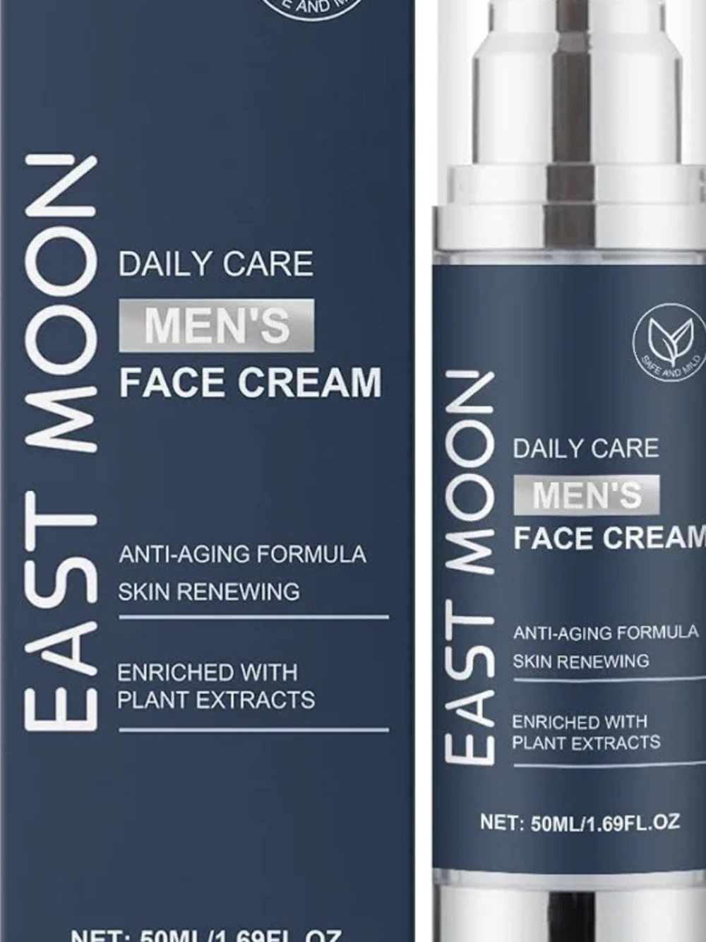 East Moon Men's Daily Face Cream - Navy Moisturizer
